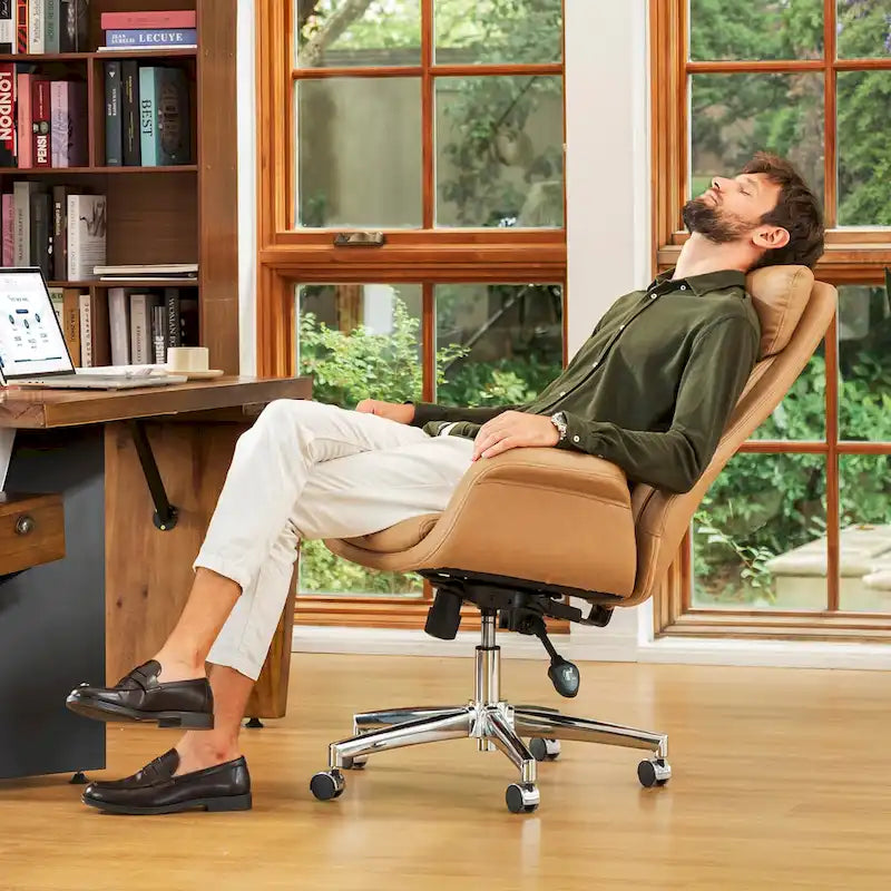 Modern High Back Adjustable Swivel Office Chair with Wheels