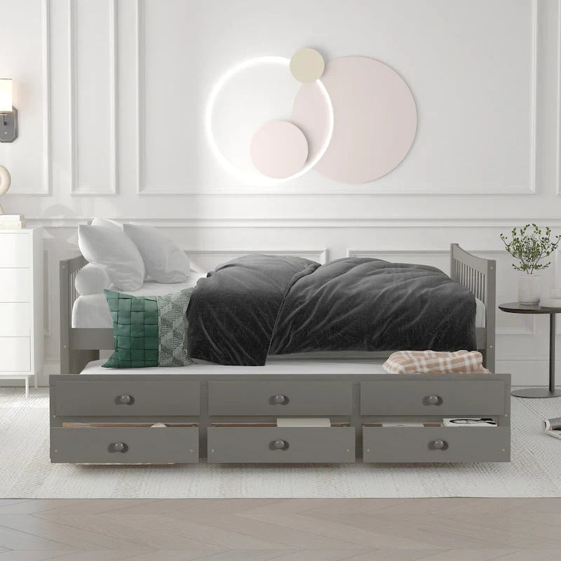 Daybed with Trundle and Drawers