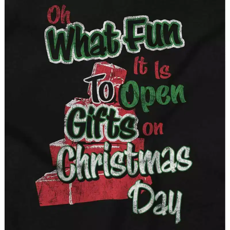 Oh What Fun Christmas Day Presents Sweatshirt for Men or Women Brisco Brands