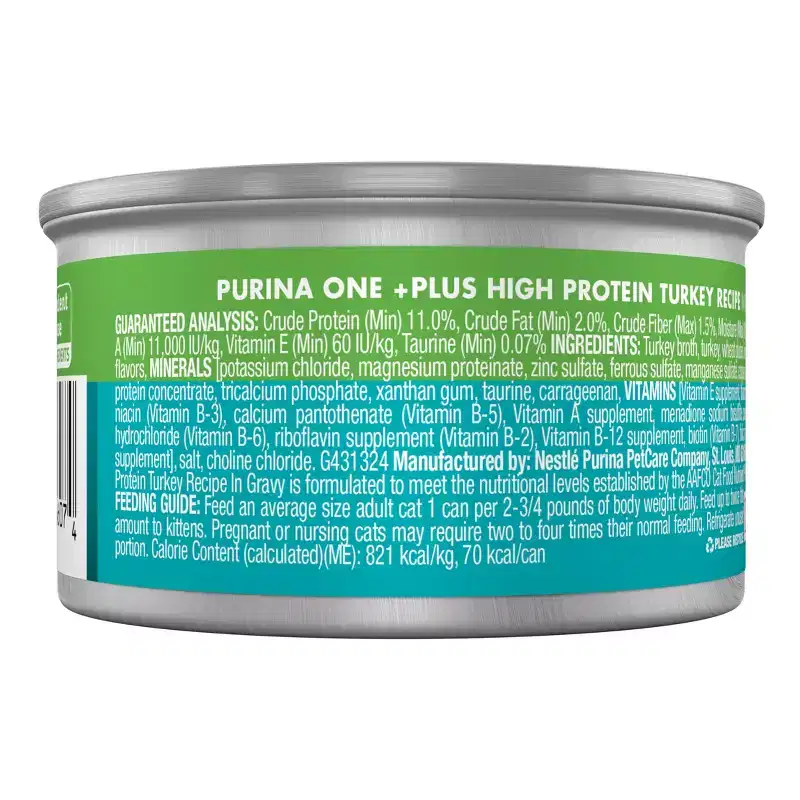 Purina ONE Turkey Wet Cat Food - 3oz