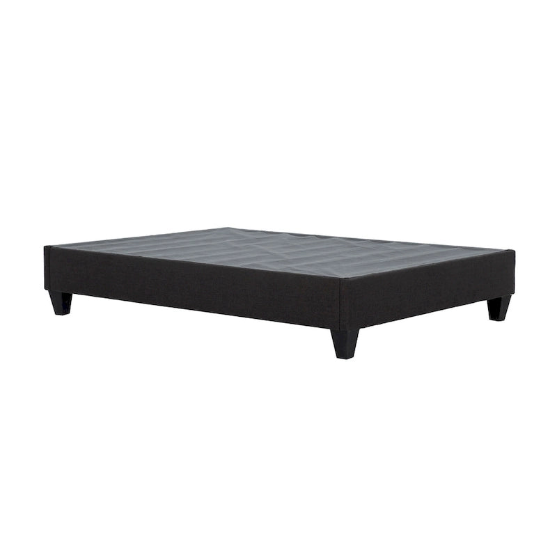 Dark gray 14-inch platform bed frame mattress base
