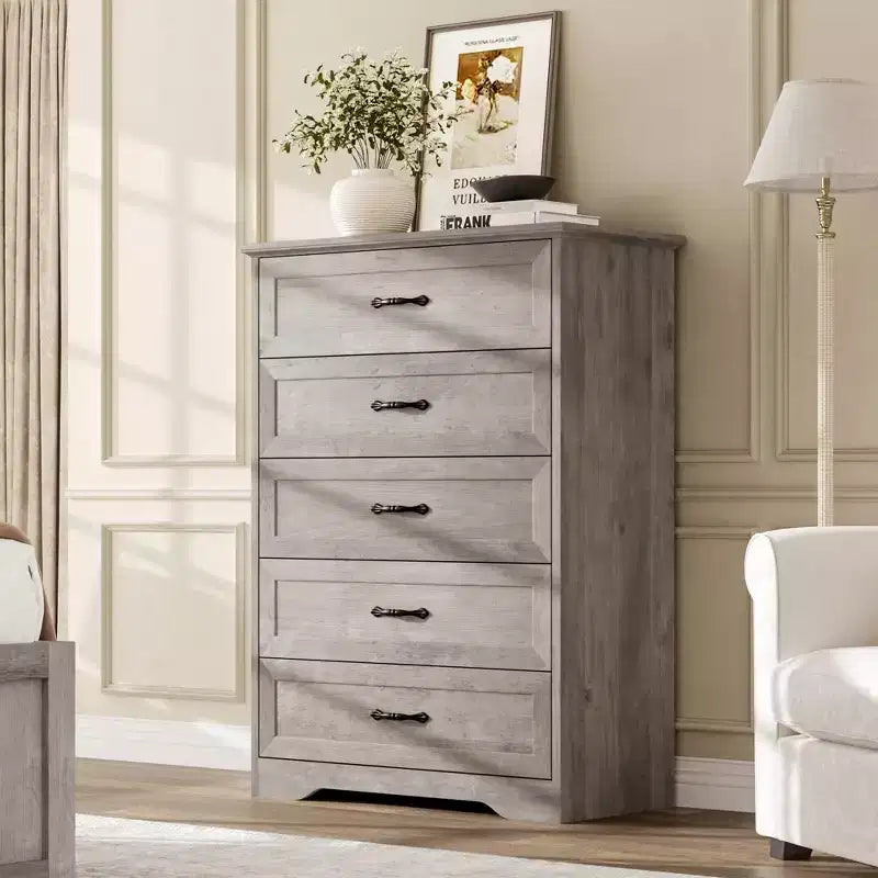 Modern 6 Drawers Dresser, Chest of Drawers Closet Organizers and Storage Clothes, Modern Dressers