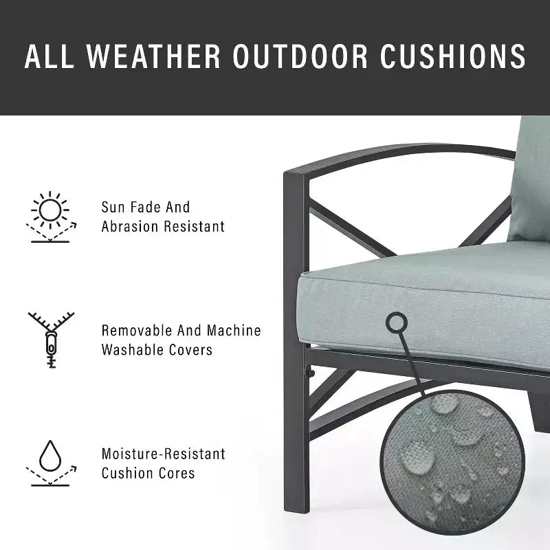 HomeStock Kaplan Outdoor Metal Armchair