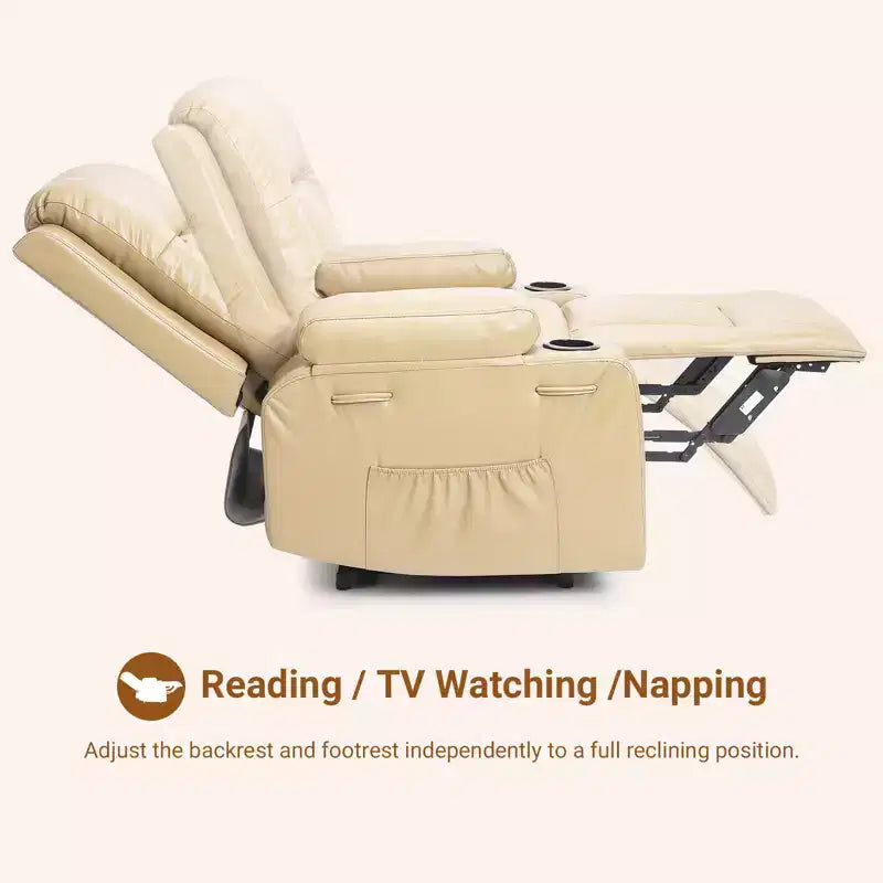PU Leather Power Lift Recliner Chair, Adjustable Recliner, Ergonomic Single Sofa, for Living Room
