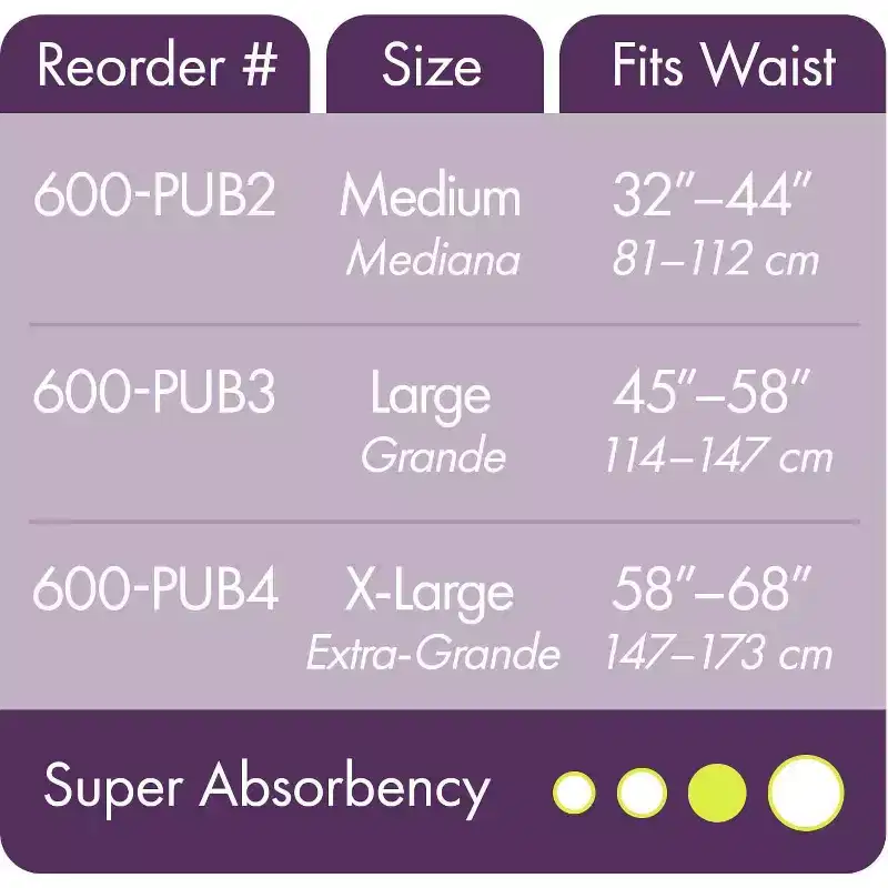 Embrace Premium Incontinence Underwear, Maximum Absorbency, Breathable Comfort, Odor Control, Large, 25-Pack
