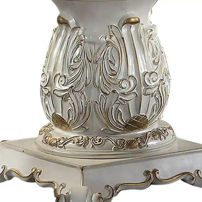 Vendome Dining Table Antique Pearl Finish - Acme Furniture