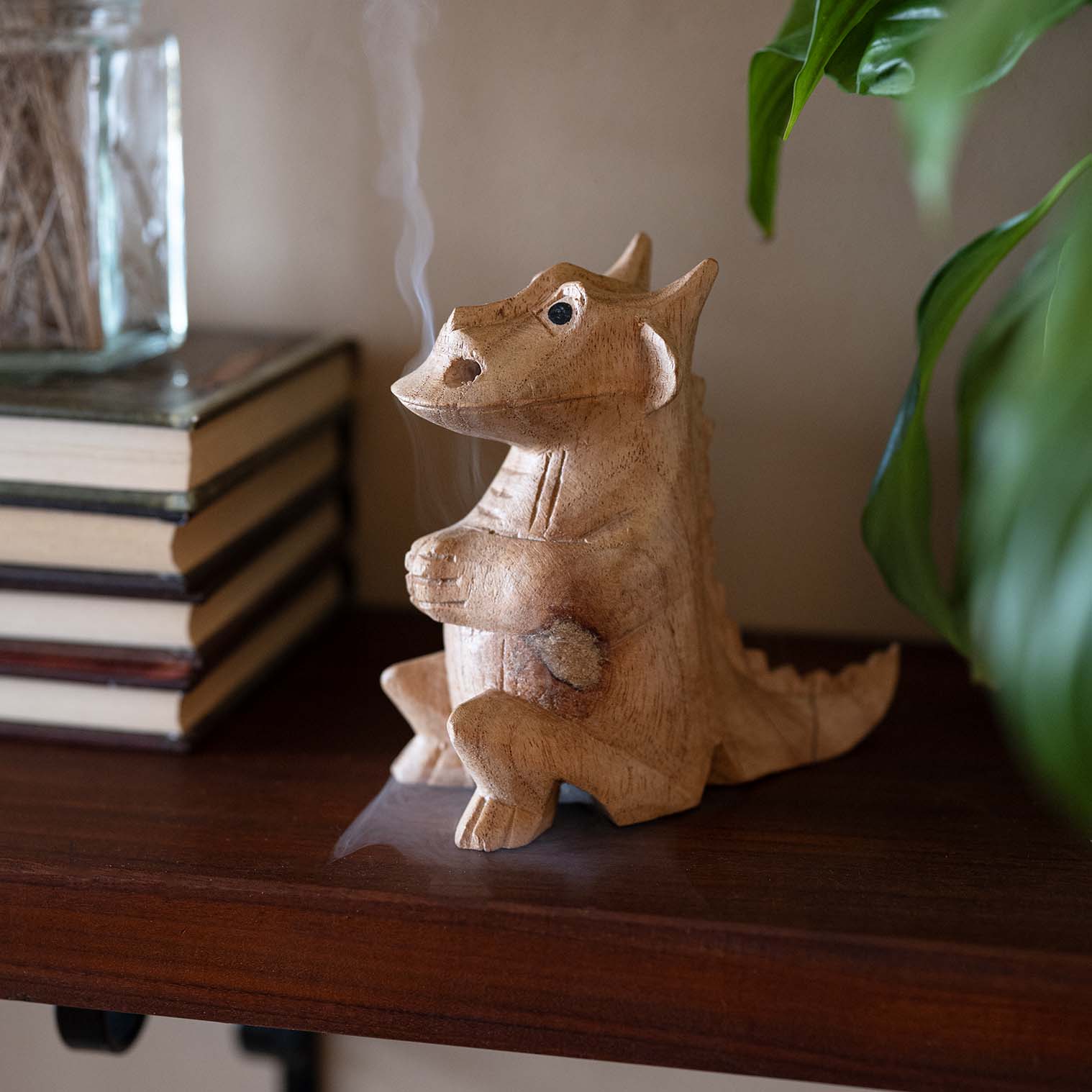 Medium Smoking Dragon Incense Burner