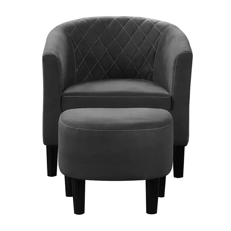 Breighton Home Take a Seat Roosevelt Accent Chair with Ottoman