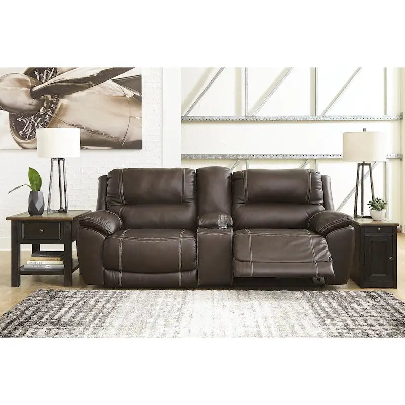 3-Piece Power Reclining Sectional Loveseat with Console