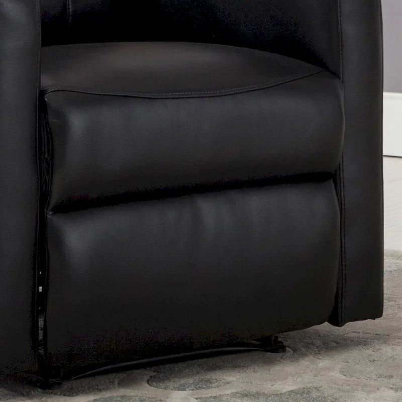 Modern Faux Leather Small Powered Reading Recliner