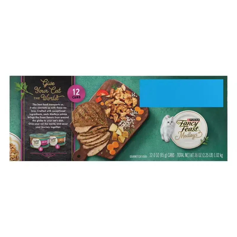 Fancy Feast Medleys Beef Flavor Wet Cat Food - 2.25lbs