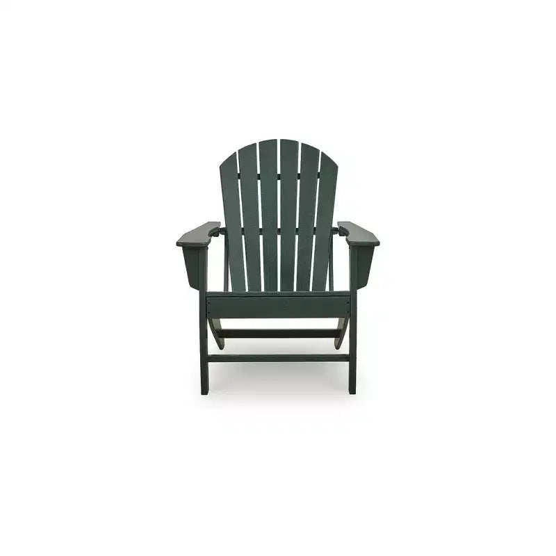 Signature Design by Ashley Karson City Adirondack Chair, Outdoor Patio Chair, Green MEGA-TUFF HDPE