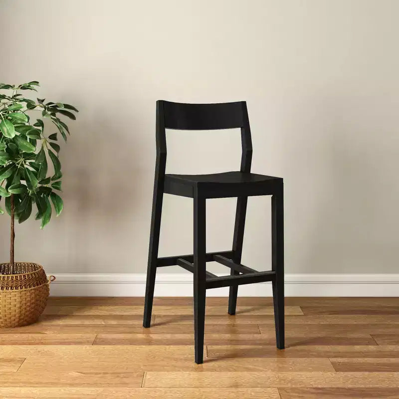 44 Solid Wood Counter Height Dining Chair for Kitchen Island and Breakfast Bar