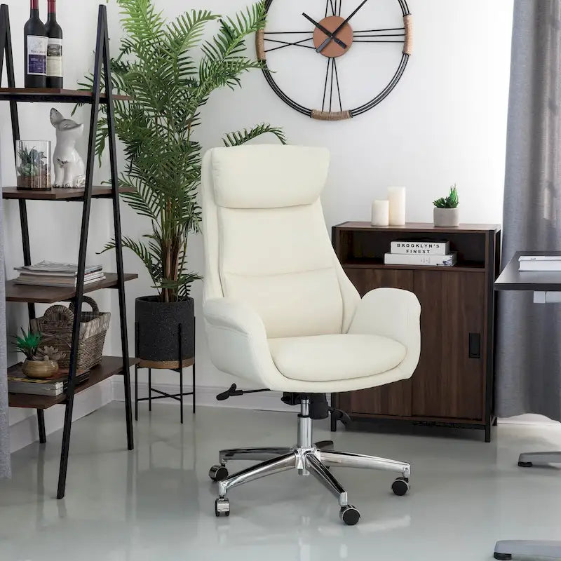 Modern High Back Adjustable Swivel Office Chair with Wheels