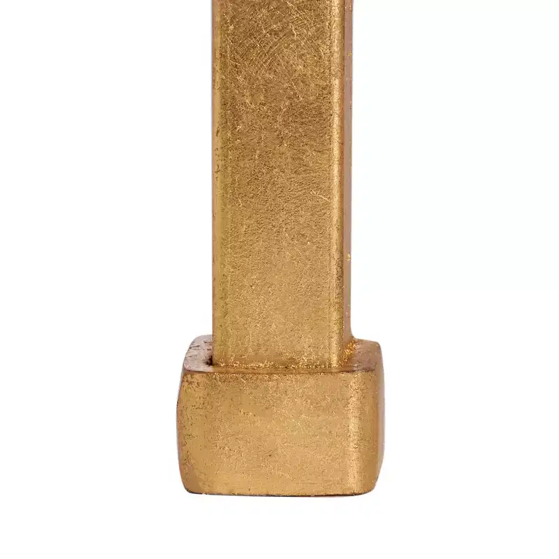 Hanzel Gold Leaf Glass Side Table - AMH8312 - Safavieh Couture