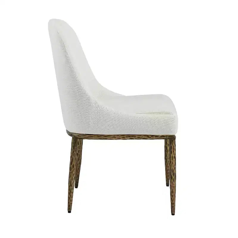 Linnea Industrial 5 Piece Upholstered Dining Chairs with Round Pedestal Dining Table