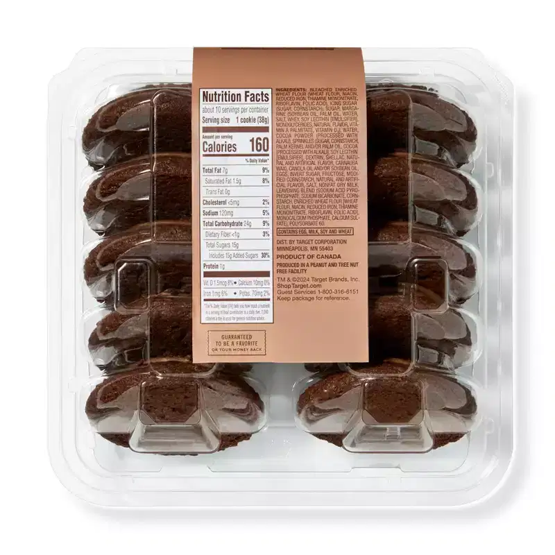 Double Chocolate Sugar Cookies - 13.5oz/10ct - Favorite Day™