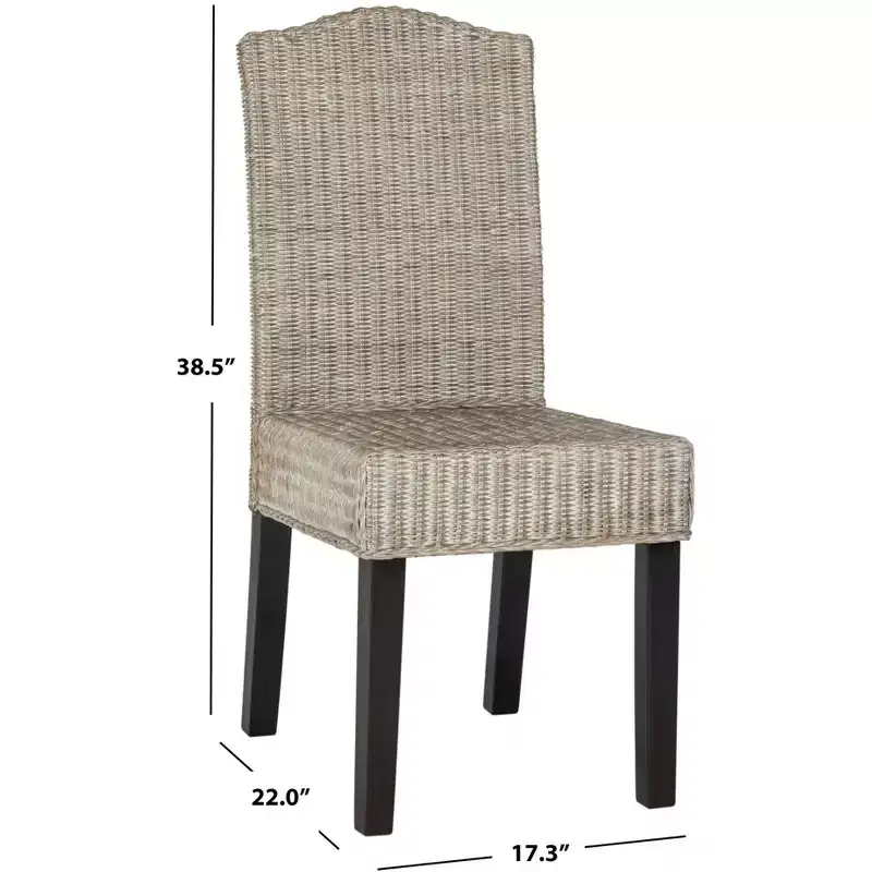 Odette 19 H Wicker Dining Chair (Set of 2) - SEA8015 - Safavieh