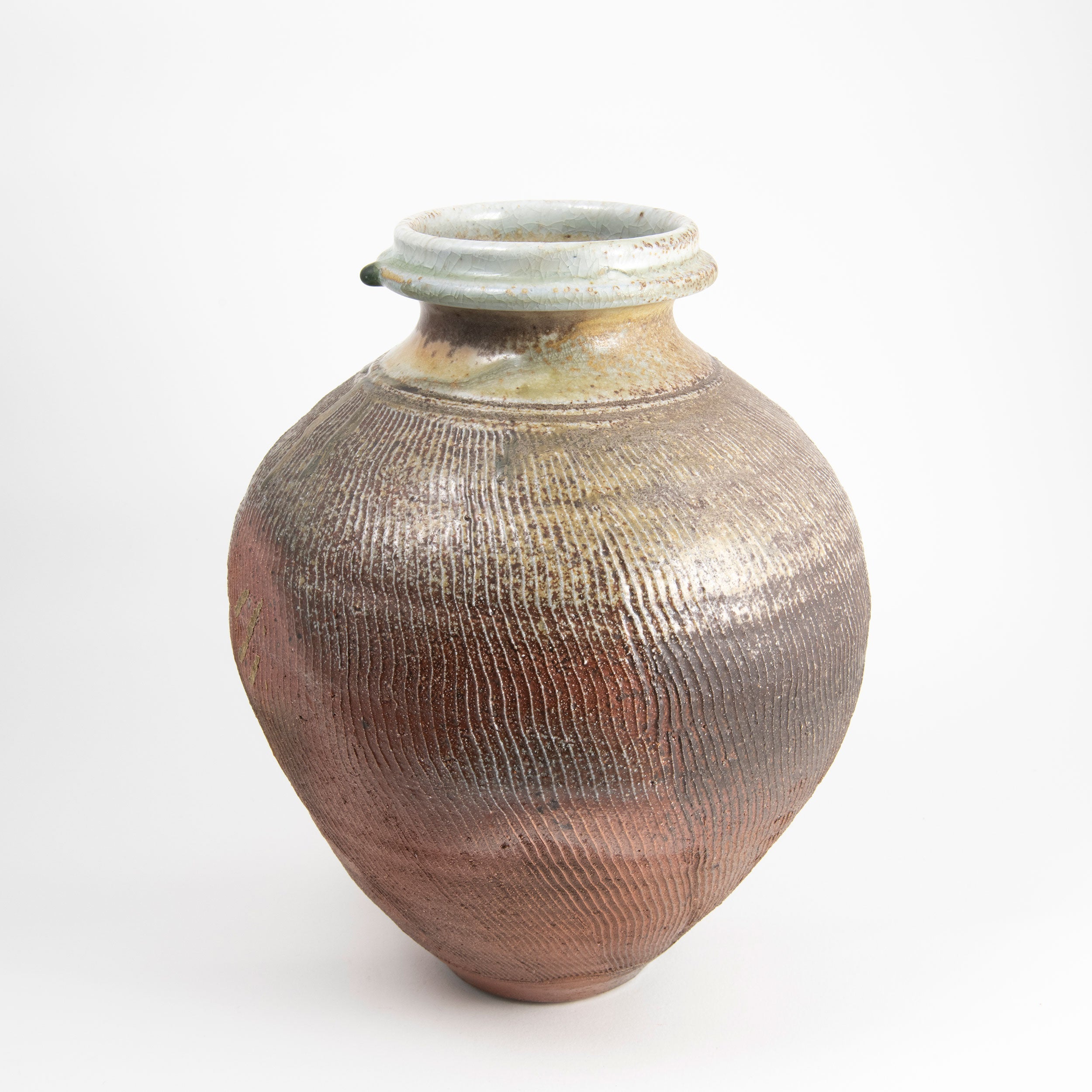 Unglazed Ash Textured Vase