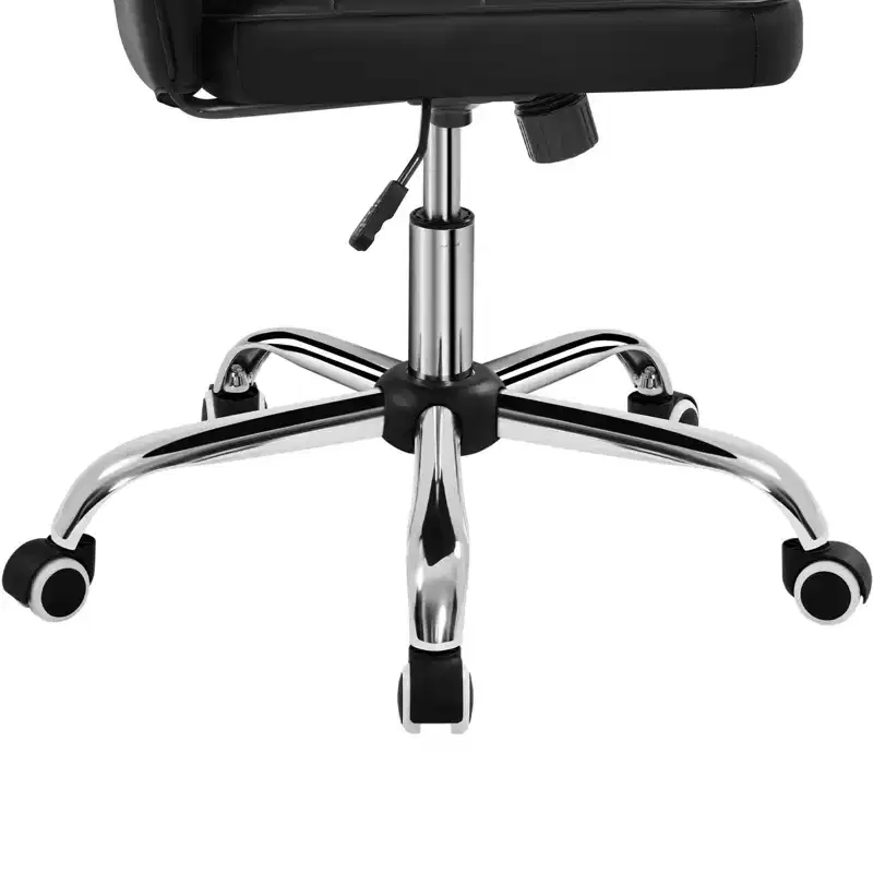 Yaheetech Modern Mid-back Office Chair Armless Desk Chair
