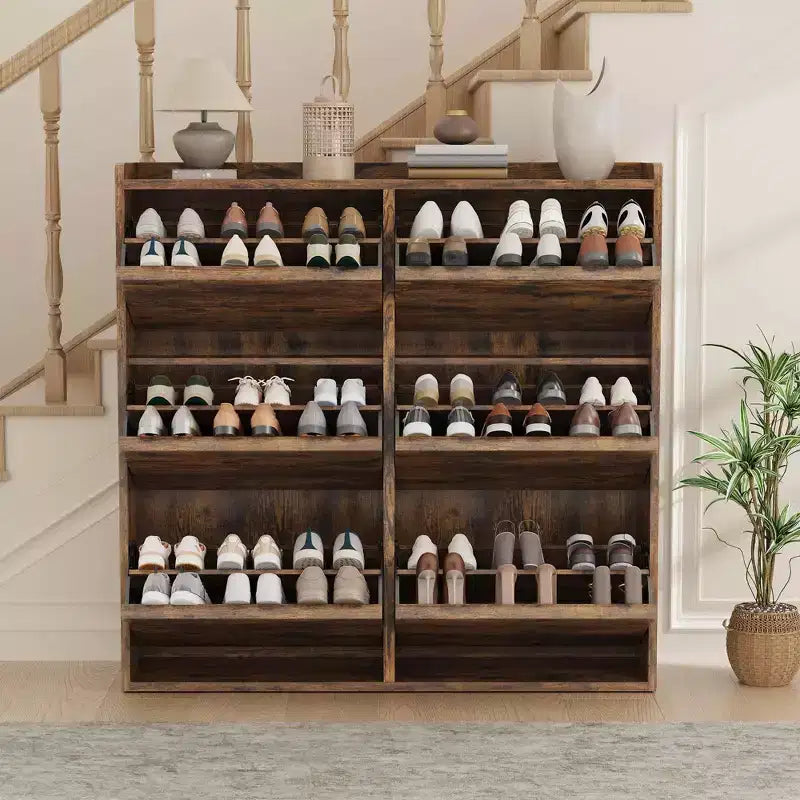 Acekool 6 Flip Drawer Narrow Shoe Cabinet with Adjustable Shelves for Entryway