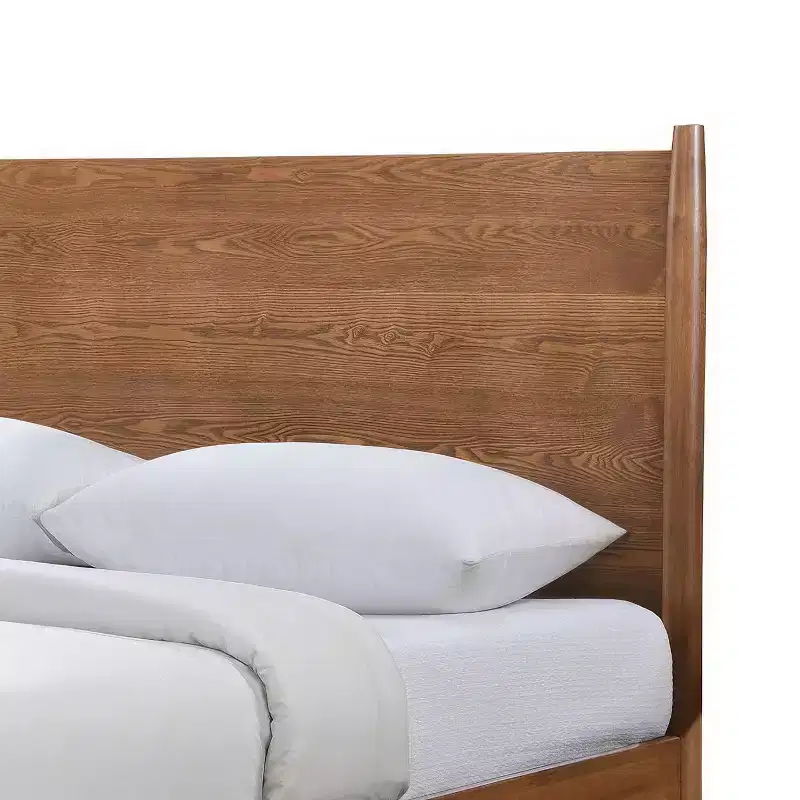 HOMES: Inside + Out 3pc Queen Riverstone Mid-Century Modern Bedroom Set with 2 Nightstands Walnut
