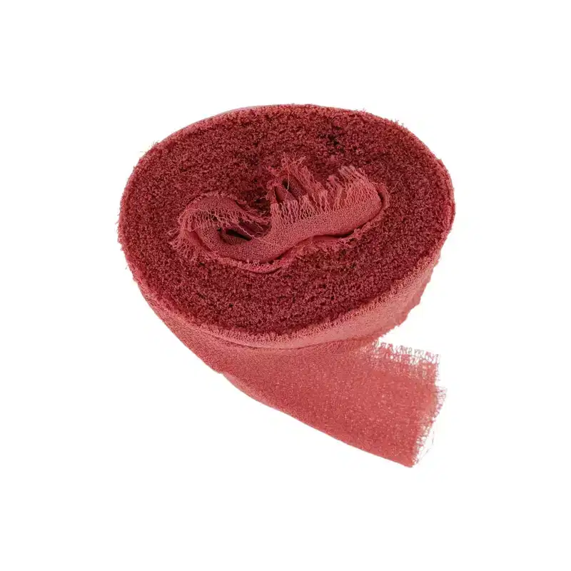 Unique Bargains Ribbon Tear-Away Frayed Edge Polyester 157.48x1.57 1 Pc