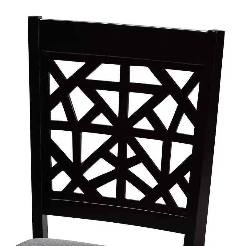 Baxton Studio Karel Modern Fabric and Wood Dining Set