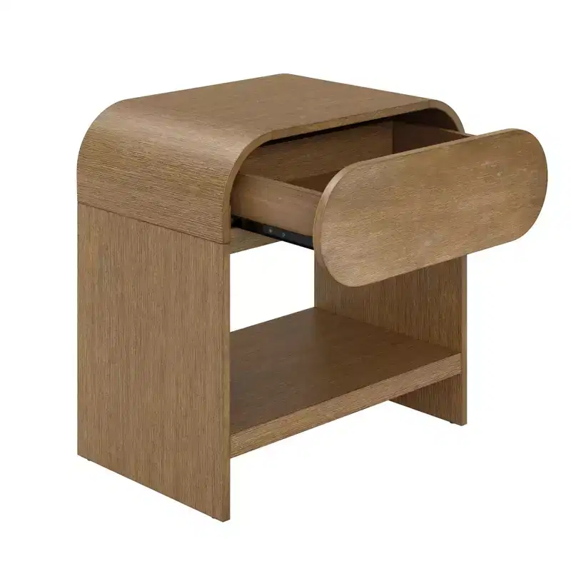 Iris Nightstand Warm Oak