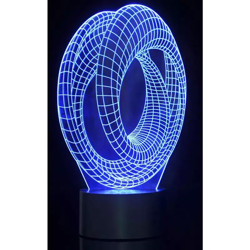JuzToys 3D Corkscrew Lighting Laser Cut Precision LED Lights