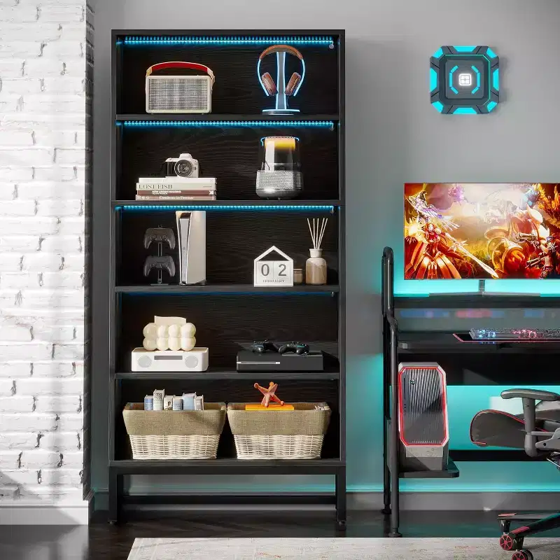 Lantine 70.8 Tall 5-tier Freestanding Bookshelf