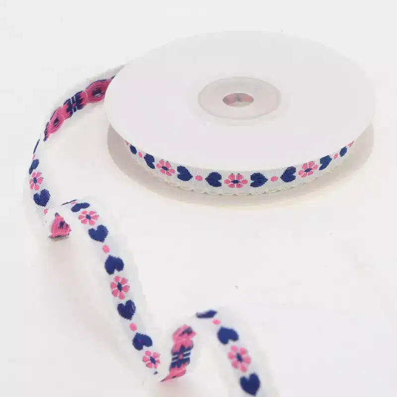 Unique Bargains 0.39x29.53' Heart Flower Gift Ribbon