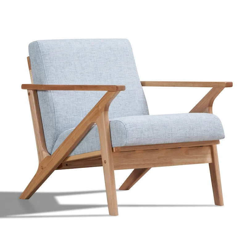 Mid-Century Modern Lounge Chair with Plush Cushioning