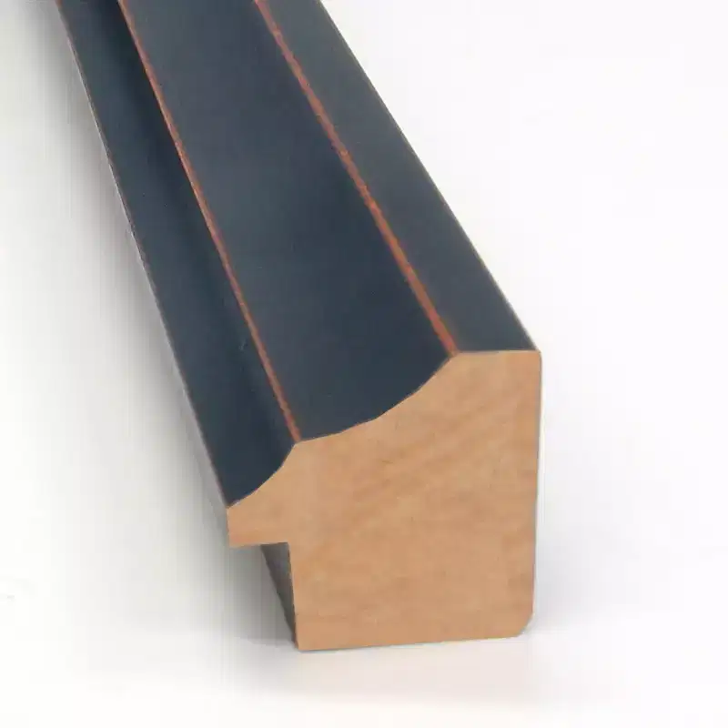 30 x 24 Non-Beveled Dark Bronze Scoop Wood Wall Mirror - Amanti Art