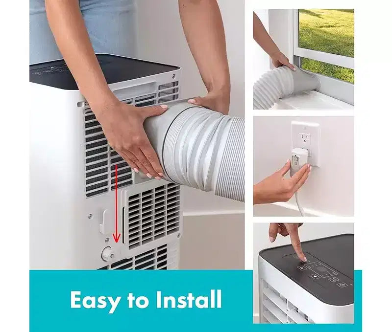 SereneLife 8,000 BTU Portable AC with WiFi, Dehumidifier & Fan
