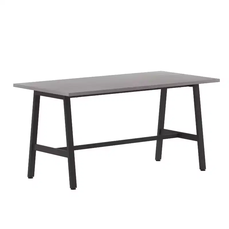 Flash Furniture Redmond Commercial 60x30 Conference Table with 1 Thick Double Sided Laminate Table Top with PVC Edging and Heavy Duty A-Frame Steel Base