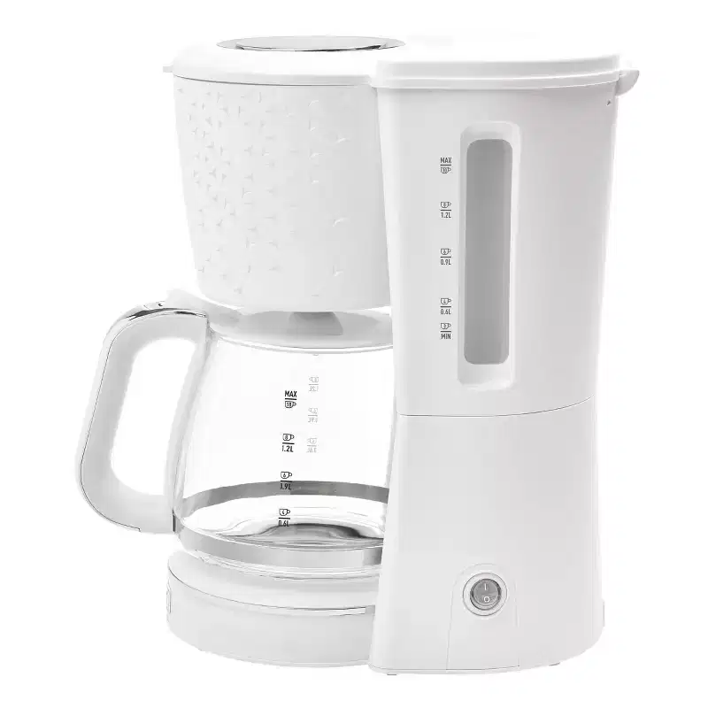 Starbeck 10c Drip Coffee Maker Bright White and Chrome: Haden Coffee Machine, 10 Cup Capacity, BPA-Free, Electric