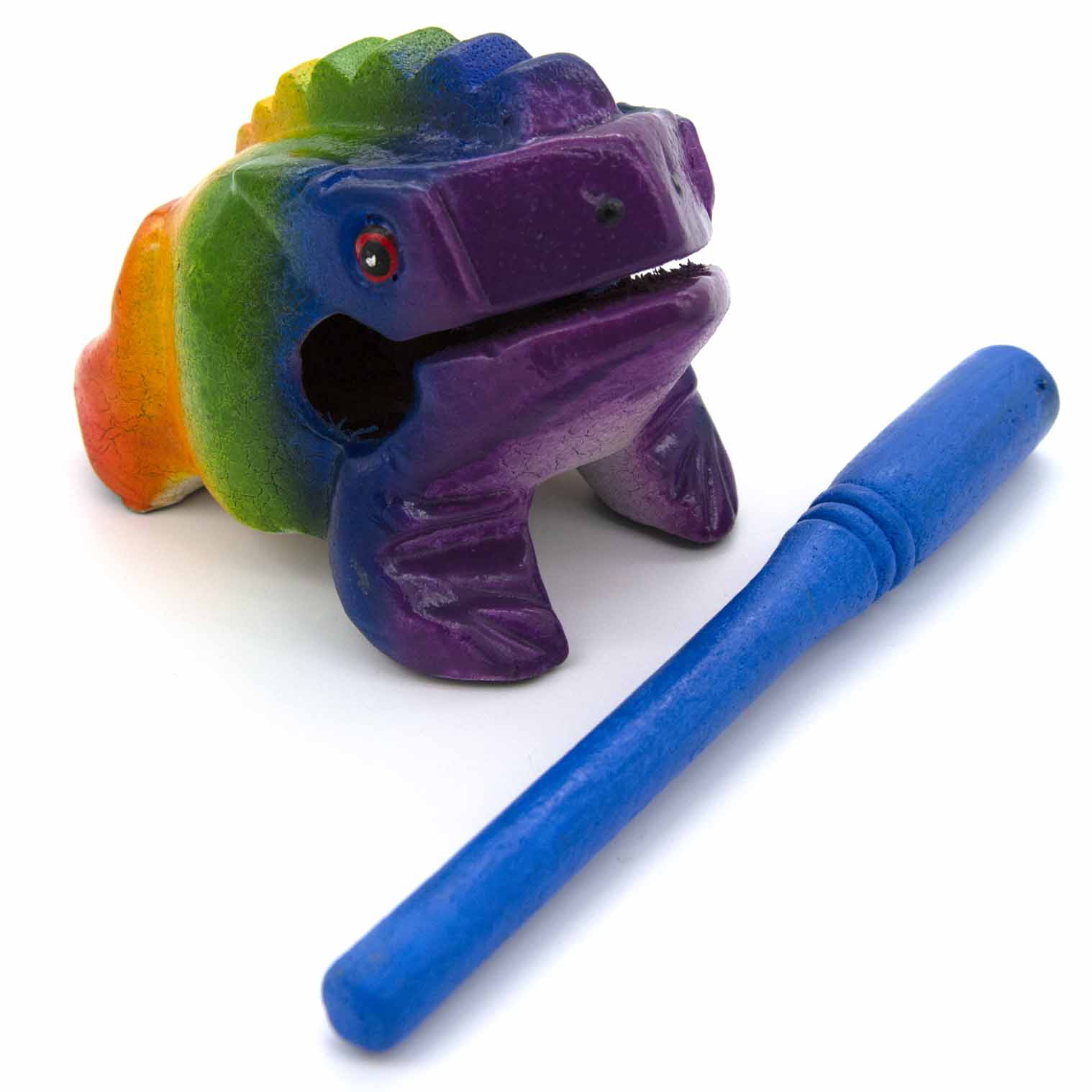 Rainbow Frog Guiro
