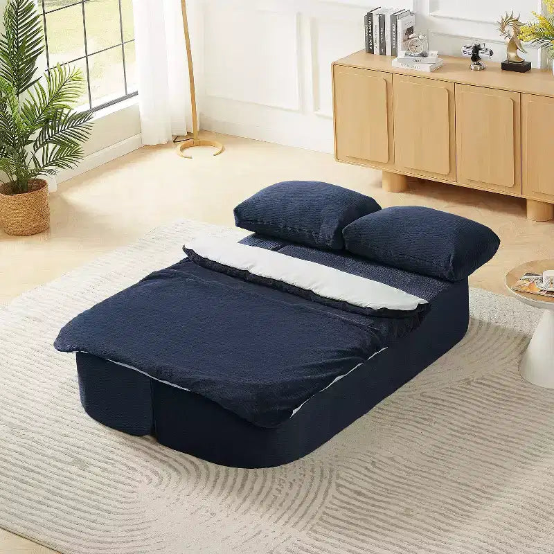 TUYOHW 74.8 Convertible Sofa Bed,2-in-1 Folding Couch with Cushion Blanket,Sleeper Sofa Bed for Living Room Bedroom Apartment,No Assembly