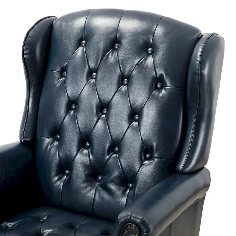 Modern swivel executive chair with tufted backrest