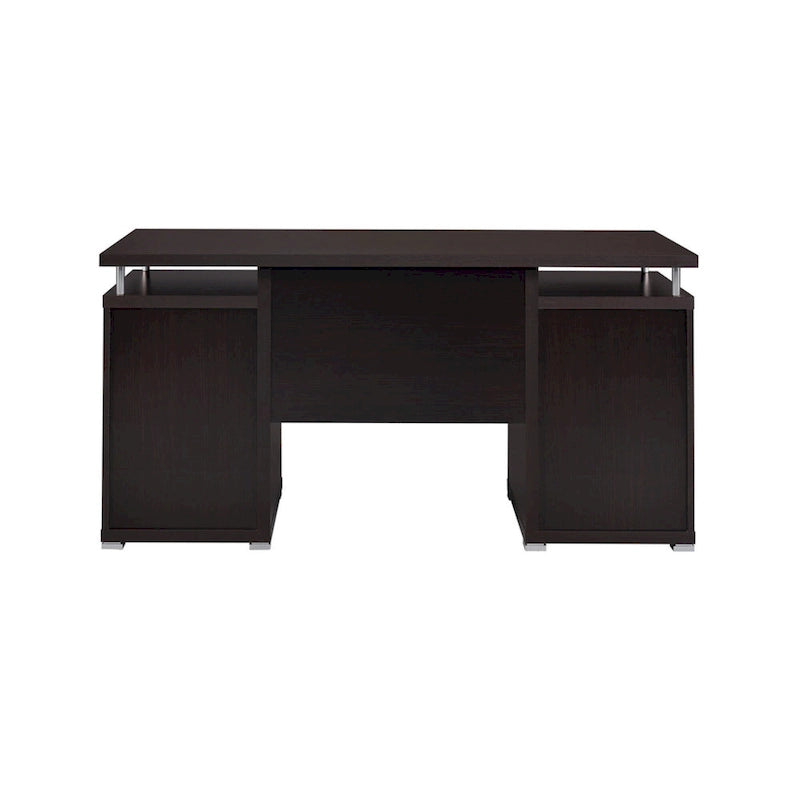 Computer Desk with Drawers, Cabinet & Keyboard Tray