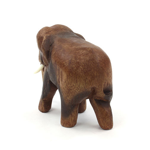 Carved Raintree Elephant, Small