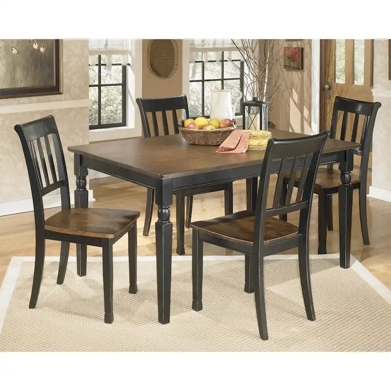 Signature Design by Ashley Owingsville Black/Brown 5-Piece Dining Package