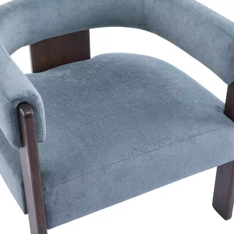 Christopher Knight Home Noah Modern Rubberwood Upholstered Accent Arm Chair
