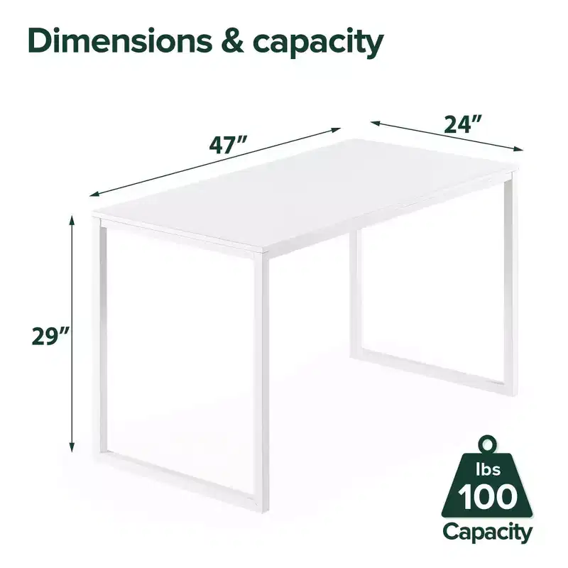 Jennifer 47'' Metal Desk - Zinus