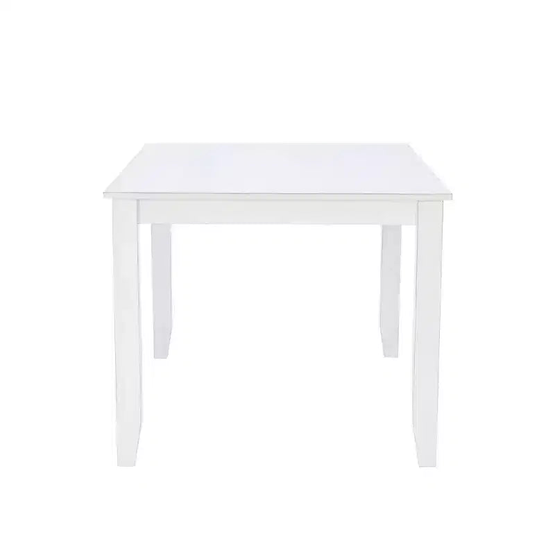 5pc Harleau Solid Wood Dining Set White - Powell: Rectangle Table, 4 Chairs, Nautical Style