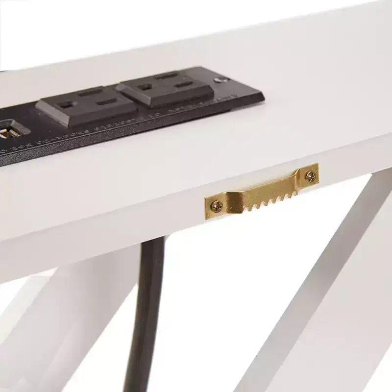 The Lakeside Collection Narrow Console Table with Built in Outlet 33H -