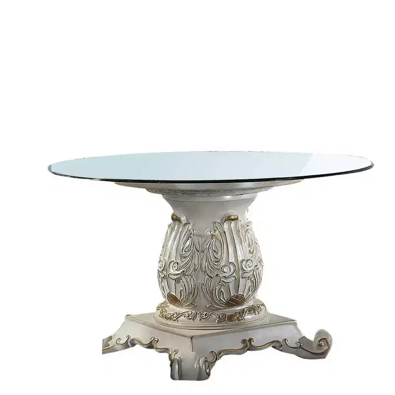 Vendome Dining Table Antique Pearl Finish - Acme Furniture