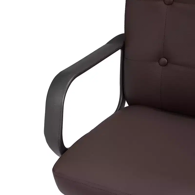 VECELO Home Office Desk Chair with Armrests, Mid Back Adjustable Height