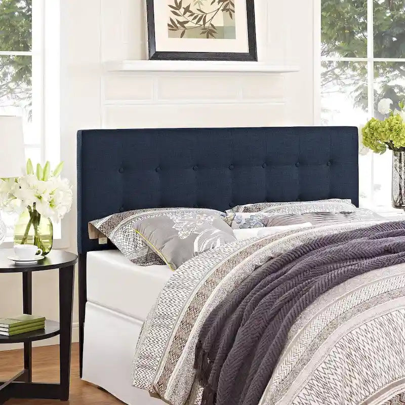 Navy Upholstered Headboard